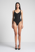 תמונת כל הלוק של SCULPT PLUNGE THONG BODYSUIT